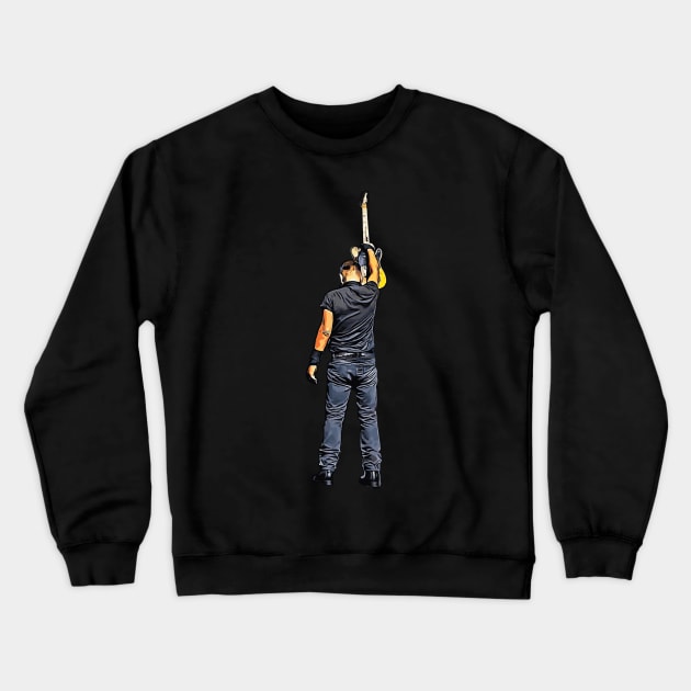 Bruce Springsteen [Silhouette] Crewneck Sweatshirt by 3 Guys and a Flick